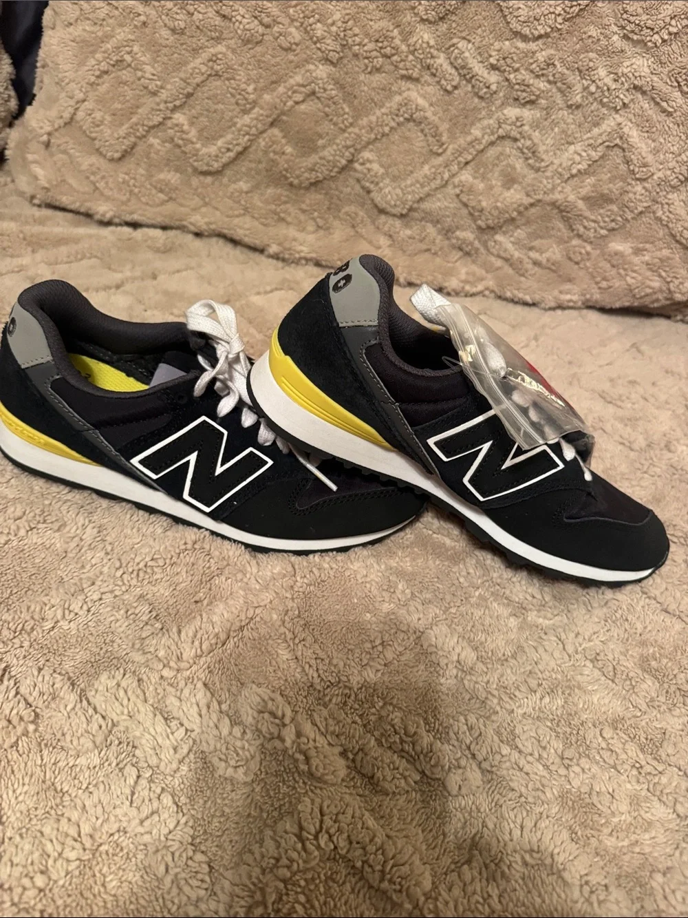 New Balance Figs Women’s Black Sneakers with Yellow Accent NEW